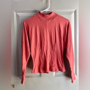 Vintage OSC cree neck shirt with pintuck waistline Small